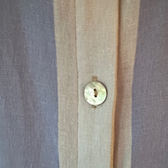 1. STATE | Linen Striped Sleeveless Swing Dress Mother of Pearl Button Up - Picture 6 of 14